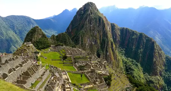 Llegando a Inti Punku en el Camino Inca corto, con vistas �nicas de Machu Picchu