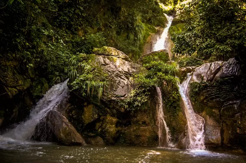 Interior de la Cueva de las Lechuzas, hogar de guácharos y murciélagos, el principal atractivo del parque.