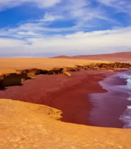 Paracas ofrece paisajes naturales y atardeceres ideales para una escapada rom�ntica de San Valent�n.