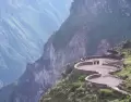 Vista panor�mica del Mirador Cruz del C�ndor con vista amplia del Ca��n del Colca.