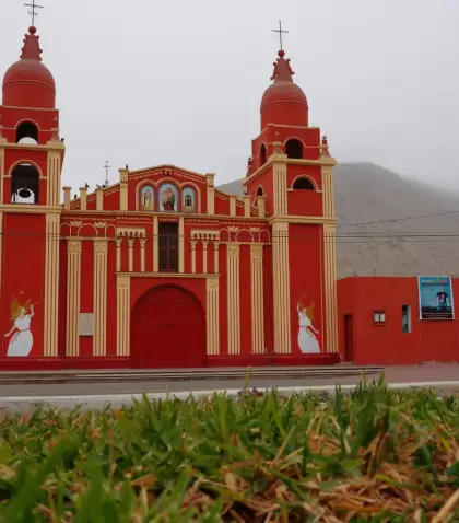 Paisaje urbano de Cieneguilla, uno de los distritos rurales del �rea metropolitana de Lima.