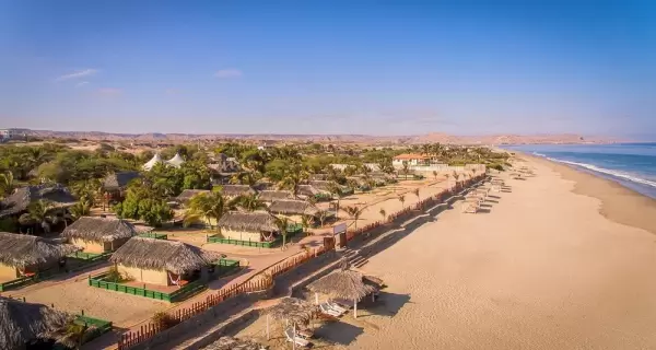 Bungalows frente al mar en Vichayito.