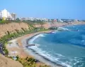 Vista de la costa en Miraflores.