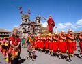 Multitud en el Centro Hist�rico de Cusco durante el Inti Raymi.