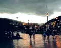 Atardecer en la Plaza de Armas de Cusco, Per�.