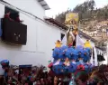 Calle de Paucartambo durante la Virgen del Carmen.