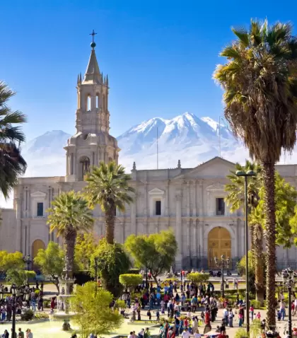 La Plaza de Armas de Arequipa suele ser uno de los espacios m�s concurridos durante Fiestas Patrias.