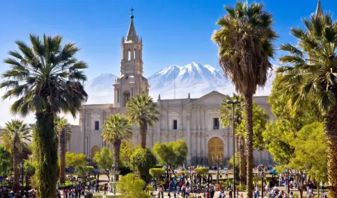 La Plaza de Armas de Arequipa suele ser uno de los espacios m�s concurridos durante Fiestas Patrias.