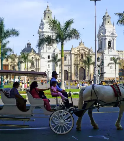 Centro Hist�rico de Lima durante Fiestas Patrias.