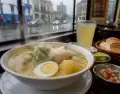 Mesa lime�a durante un d�a gris de invierno.